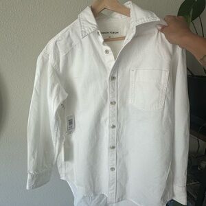 Relaxed denim oversized shirt